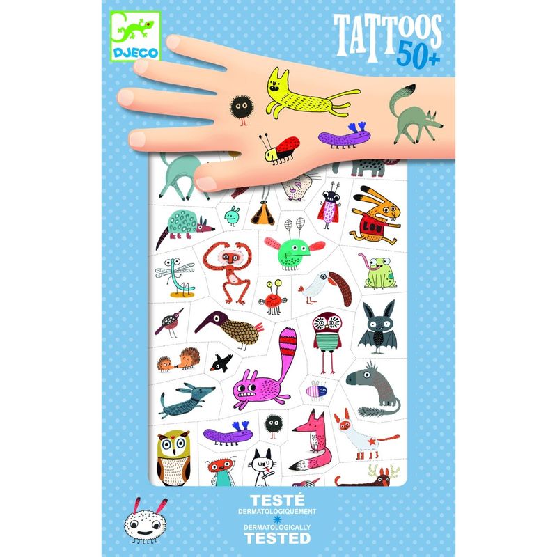 Ingrijire personala si Cosmetice - Ingrijire personala - Ingrijire corp - Tatuaje temporare - Tatuaje temporare Mici vietati, Djeco - Infinity.ro