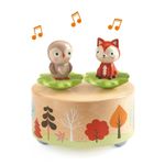 Jucarii, Copii si Bebe - Jucarii si jocuri - Jucarii & jocuri educative - Jucarii interactive - Cutie muzicala magnetica cu bufnita si vulpe, Djeco - Infinity.ro