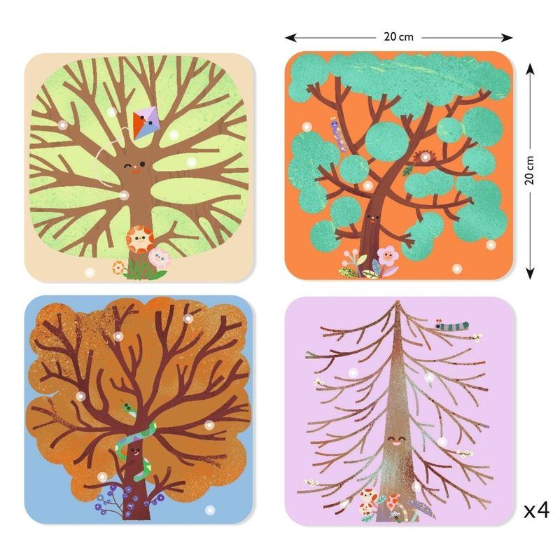 Jucarii, Copii si Bebe - Jucarii si jocuri - Jucarii & jocuri educative - Seturi de artizanat - Joc creativ Colaj cu stickere din fetru, Djeco - Infinity.ro