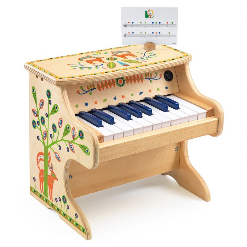 Jucarii, Copii si Bebe - Jucarii si jocuri - Jucarii de rol - Instrumente muzicale de jucarie - Instrument muzical Pian electronic Djeco - Infinity.ro