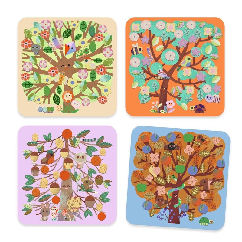 Jucarii, Copii si Bebe - Jucarii si jocuri - Jucarii & jocuri educative - Seturi de artizanat - Joc creativ Colaj cu stickere din fetru, Djeco - Infinity.ro