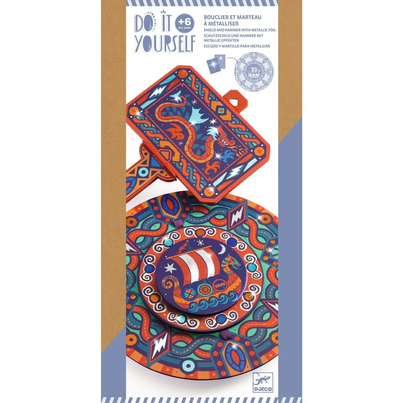 Jucarii, Copii si Bebe - Jucarii si jocuri - Jucarii & jocuri educative - Seturi de artizanat - Joc creativ DIY Ca un viking, Djeco - Infinity.ro