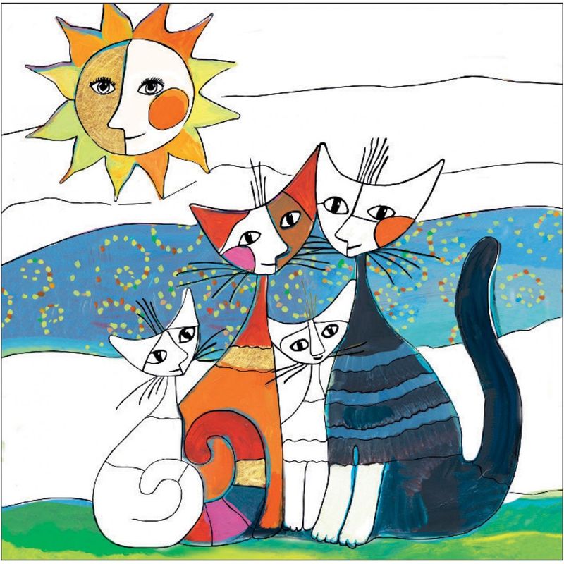 Jucarii, Copii si Bebe - Jucarii si jocuri - Jucarii & jocuri educative - Seturi pictura si desen - Joc creativ de colorat Rosina W Pisici, Fridolin - Infinity.ro
