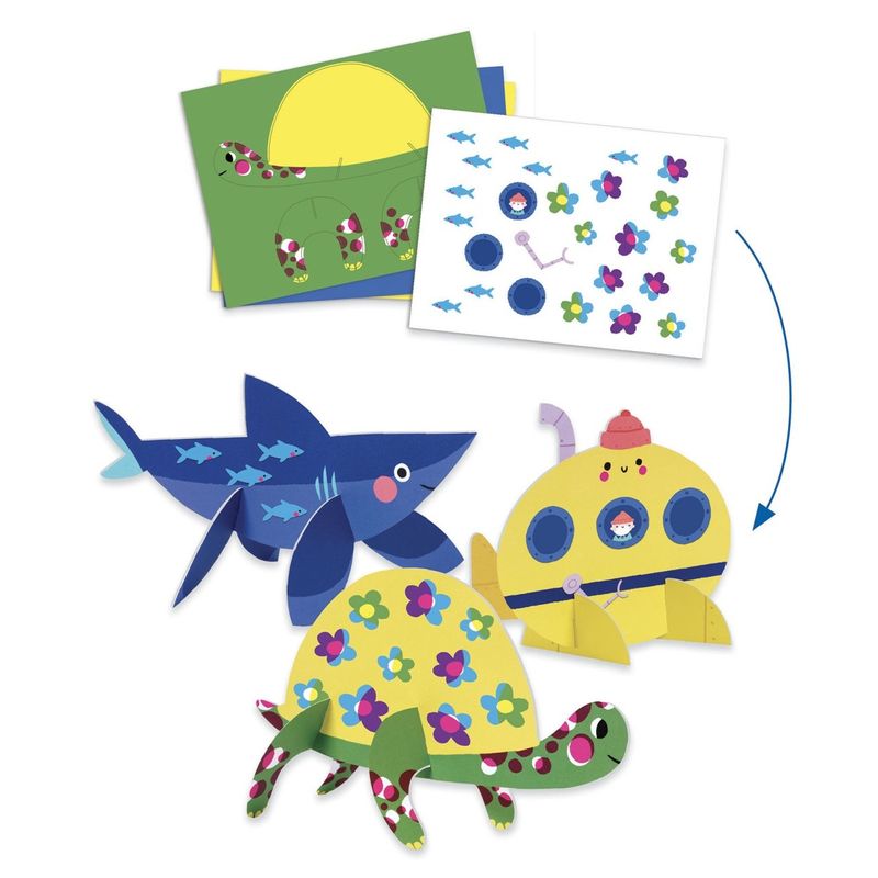 Jucarii, Copii si Bebe - Jucarii si jocuri - Jucarii & jocuri educative - Seturi de artizanat - Joc creativ Delicii la malul mării, Djeco - Infinity.ro