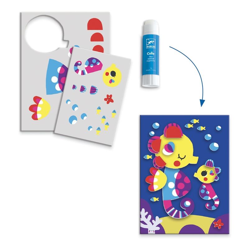 Jucarii, Copii si Bebe - Jucarii si jocuri - Jucarii & jocuri educative - Seturi de artizanat - Joc creativ Delicii la malul mării, Djeco - Infinity.ro