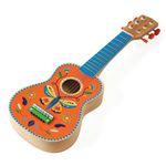 Jucarii, Copii si Bebe - Jucarii si jocuri - Jucarii de rol - Instrumente muzicale de jucarie - Instrument muzical Chitara din lemn cu 6 corzi, Djeco - Infinity.ro