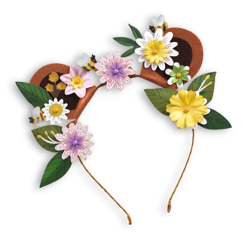 Jucarii, Copii si Bebe - Jucarii si jocuri - Jucarii & jocuri educative - Seturi de artizanat - Joc creativ DIY Coronite cu flori, Djeco - Infinity.ro