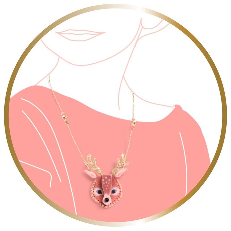 Jucarii, Copii si Bebe - Jucarii si jocuri - Jucarii & jocuri educative - Seturi de artizanat - Joc creativ DIY Coliere secrete, Djeco - Infinity.ro