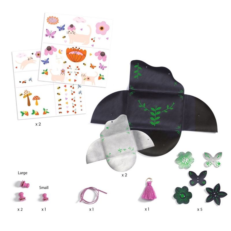 Jucarii, Copii si Bebe - Jucarii si jocuri - Jucarii & jocuri educative - Seturi de artizanat - Joc creativ DIY Poseta si portofel, Djeco - Infinity.ro
