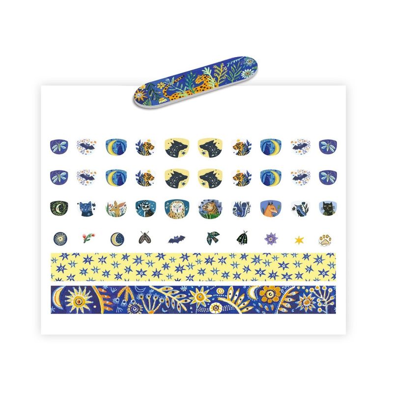Jucarii, Copii si Bebe - Jucarii si jocuri - Jucarii de rol - Frumusete, bijuterii si accesorii fetite - Stickere pentru unghii model Reflectia lunii, Djeco - Infinity.ro