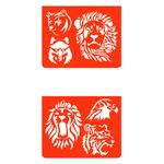 Jucarii, Copii si Bebe - Jucarii si jocuri - Jucarii & jocuri educative - Seturi pictura si desen - Set sabloane Animale salbatice, Djeco - Infinity.ro