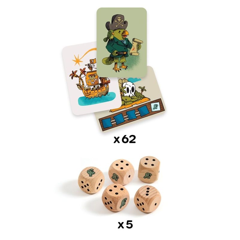 Jucarii, Copii si Bebe - Jucarii si jocuri - Jocuri si puzzle - Jocuri de societate - Joc de noroc si strategie Comoara Piratului, Djeco - Infinity.ro