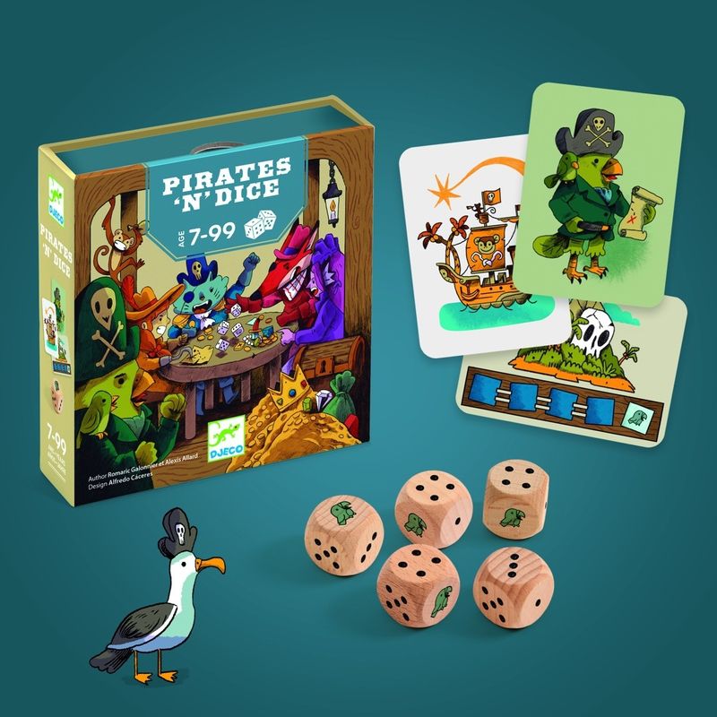 Jucarii, Copii si Bebe - Jucarii si jocuri - Jocuri si puzzle - Jocuri de societate - Joc de noroc si strategie Comoara Piratului, Djeco - Infinity.ro