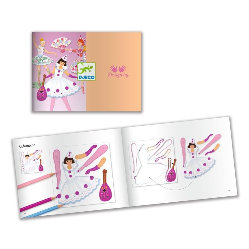 Jucarii, Copii si Bebe - Jucarii si jocuri - Jucarii & jocuri educative - Seturi de artizanat - Set creativ Balerine, Djeco - Infinity.ro