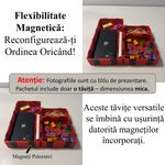 Carti si Birotica - Birotica - Accesorii de birou - Alte accesorii birou - Tavita modulara magnetica, Rosu, 9 X 4.5 cm, imprimat 3D din PLA (Bioplastic) - Infinity.ro