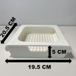 Carti si Birotica - Birotica - Accesorii de birou - Alte accesorii birou - Sertar pentru birou, Alb, 20.5 X19.5 X 5 cm, imprimat 3D din PLA (Bioplastic) - Infinity.ro