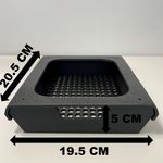 Carti si Birotica - Birotica - Accesorii de birou - Alte accesorii birou - Sertar pentru birou, Negru, 20.5 X19.5 X 5 cm, imprimat 3D din PLA (Bioplastic) - Infinity.ro