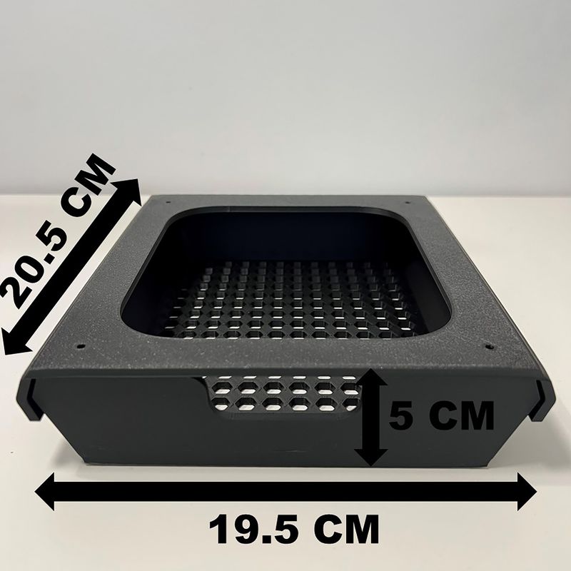 Carti si Birotica - Birotica - Accesorii de birou - Alte accesorii birou - Sertar pentru birou, Negru, 20.5 X19.5 X 5 cm, imprimat 3D din PLA (Bioplastic) - Infinity.ro