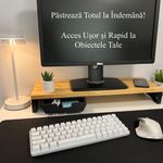 Carti si Birotica - Birotica - Accesorii de birou - Alte accesorii birou - Sertar pentru birou, Negru, 20.5 X19.5 X 5 cm, imprimat 3D din PLA (Bioplastic) - Infinity.ro