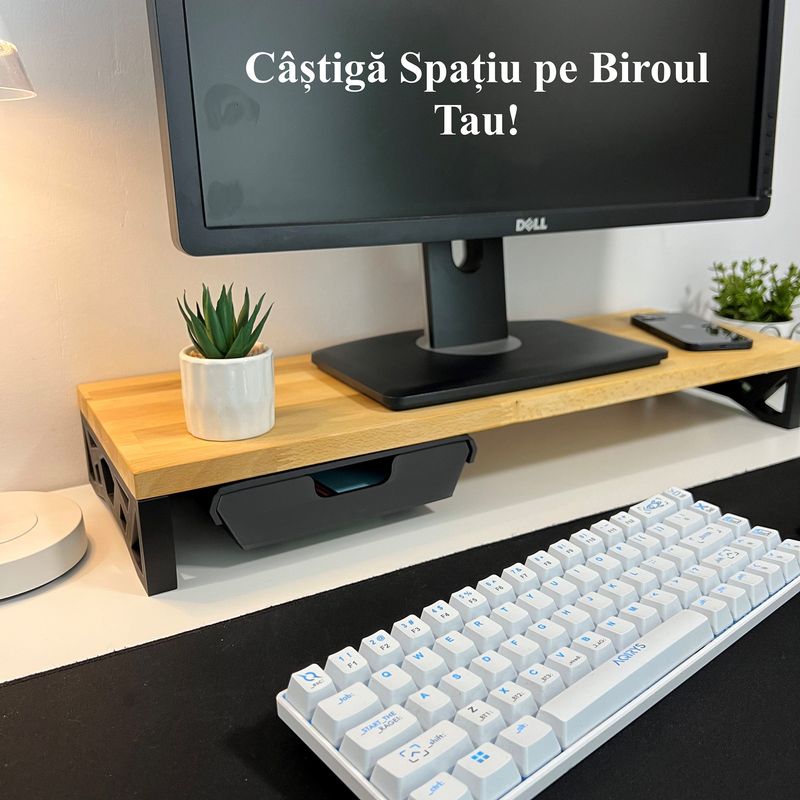 Carti si Birotica - Birotica - Accesorii de birou - Alte accesorii birou - Sertar pentru birou, Negru, 20.5 X19.5 X 5 cm, imprimat 3D din PLA (Bioplastic) - Infinity.ro