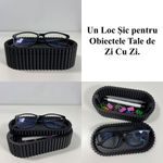 Fashion, accesorii si bijuterii - Femei - Bijuterii femei - Cutii bijuterii - Cutiuta bijuterii, Capac magnetic, 17.5 X 8.5 X 5 cm, Multifunctionala, Negru, imprimat 3D din PLA (Bioplastic) - Infinity.ro