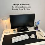 Carti si Birotica - Birotica - Accesorii de birou - Suporturi accesorii birou - Suport articole birou 2 in 1, Multifunctional, Mov/Negru, 8 CM, imprimat 3D din PLA (Bioplastic), - Infinity.ro