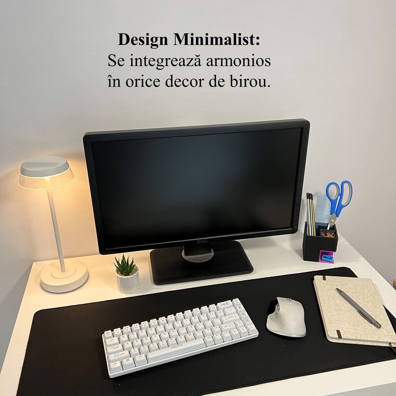 Carti si Birotica - Birotica - Accesorii de birou - Suporturi accesorii birou - Suport articole birou 2 in 1, Multifunctional, Mov/Negru, 8 CM, imprimat 3D din PLA (Bioplastic), - Infinity.ro