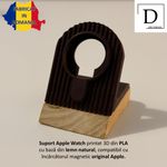 Laptop, Telefoane si Tablete - Wearables si gadgeturi - Wearables - Accesorii wearables - Suport Incarcare compatibil cu Apple Watch (Incarcatorul magnetic nu este inclus), maro - Infinity.ro