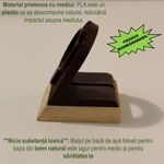 Laptop, Telefoane si Tablete - Wearables si gadgeturi - Wearables - Accesorii wearables - Suport Incarcare compatibil cu Apple Watch (Incarcatorul magnetic nu este inclus), maro - Infinity.ro