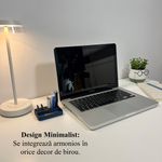 Carti si Birotica - Birotica - Accesorii de birou - Suporturi accesorii birou - Organizator 4 Memorii USB, 4 Carduri SD, 3 Carduri MicroSD + Minitavita, Multifunctional, Albastru/Negru, 9 X 7 cm - Infinity.ro