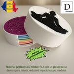 Casa si Gradina - Bucatarie si vesela - Accesorii bar - Suporturi bauturi - Set 7 suporturi / coastere pahare, Ceakre, rotund, diametru 10 cm, Multicolor, cutie inclusa, imprimate 3D - Infinity.ro