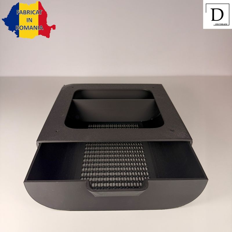 Carti si Birotica - Birotica - Accesorii de birou - Alte accesorii birou - Sertar de birou, DECORADI, negru, PLA, 19.5x19.5x4.5cm - Infinity.ro