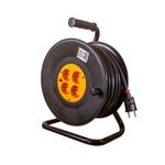 Casa si Gradina - Electrice - Accesorii electrice - Prelungitoare, triple, fise - Prelungitor electric pe tambur, 40 m, 3x2.5, 4 prize, Gelux - Infinity.ro