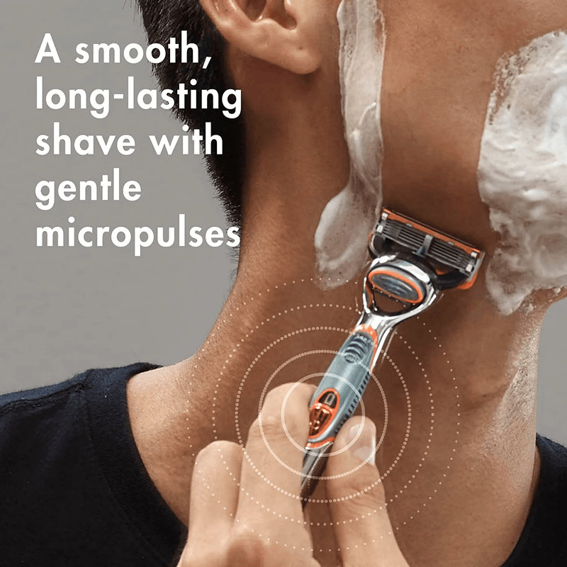 Ingrijire personala si Cosmetice - Aparate & accesorii ingrijire personala - Aparate de ras si tuns - Aparate de ras clasice - Aparat de Ras Gillette Fusion5 Power, 5 Lame Anti-Iritatie, 1 Rezerva Inclusa - Infinity.ro