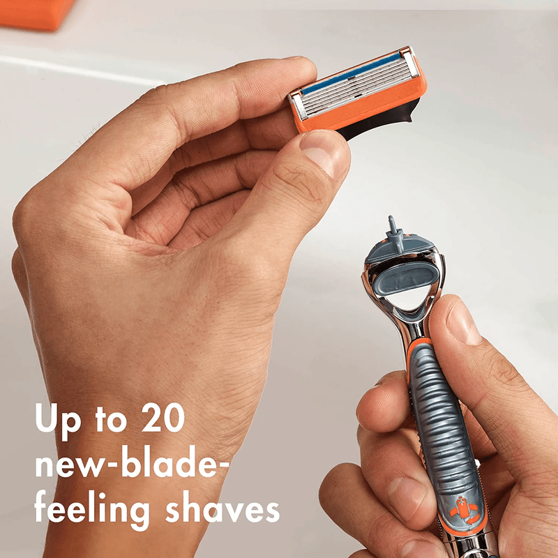 Ingrijire personala si Cosmetice - Aparate & accesorii ingrijire personala - Aparate de ras si tuns - Aparate de ras clasice - Aparat de Ras Gillette Fusion5 Power, 5 Lame Anti-Iritatie, 1 Rezerva Inclusa - Infinity.ro