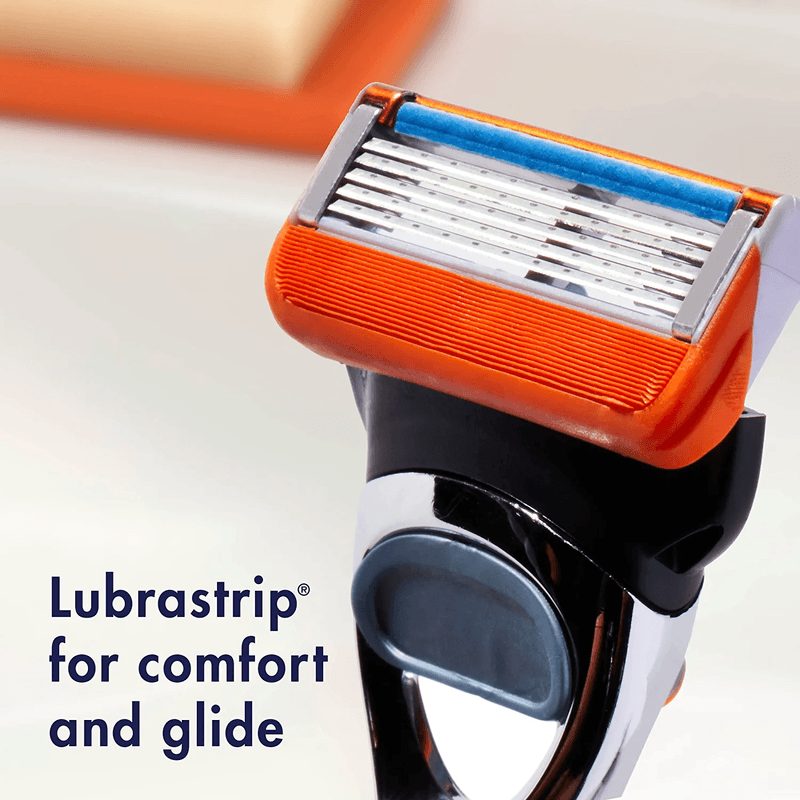 Ingrijire personala si Cosmetice - Aparate & accesorii ingrijire personala - Aparate de ras si tuns - Aparate de ras clasice - Aparat de Ras Gillette Fusion5 Power, 5 Lame Anti-Iritatie, 1 Rezerva Inclusa - Infinity.ro