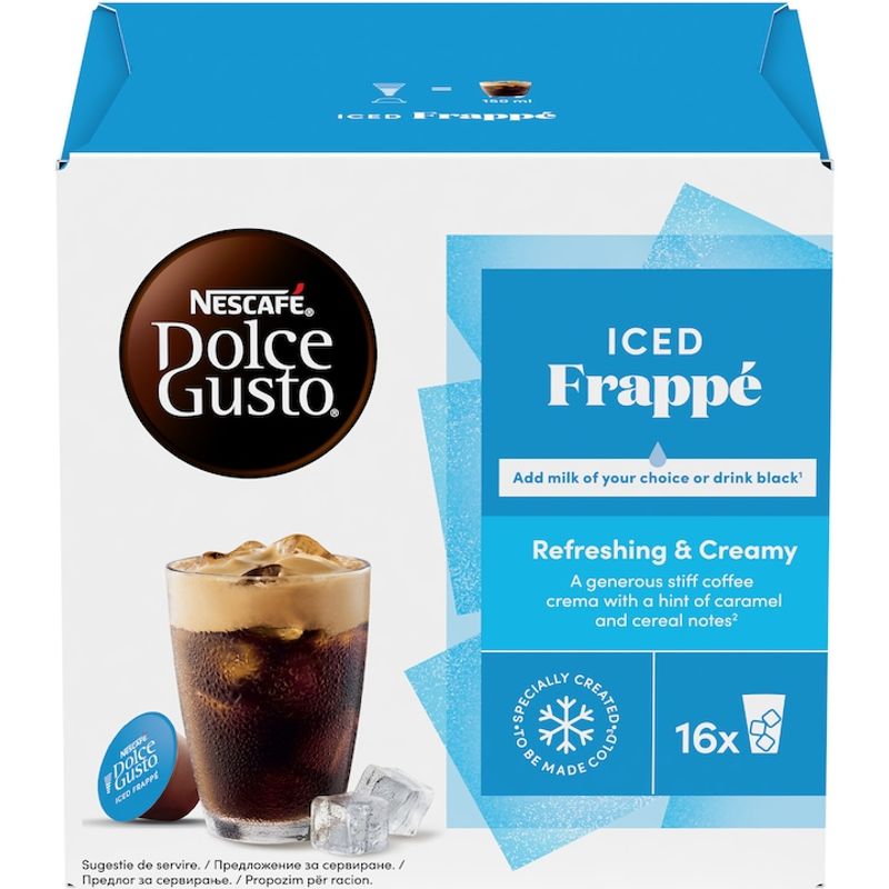 Market - Cafea si ceaiuri - Cafea - Capsule si paduri cafea - Set 3 x Cafea capsule, Nescafé Dolce Gusto, Iced Frappe, 48 buc, 456 g - Infinity.ro