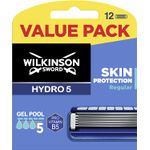 Ingrijire personala si Cosmetice - Aparate & accesorii ingrijire personala - Aparate de ras si tuns - Accesorii aparate de ras - Set Rezerve aparat de ras Wilkinson Sword Hydro 5 Skin Protection Regular cu Vitamina B5, barbati,12 buc - Infinity.ro