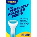 Ingrijire personala si Cosmetice - Manichiura si pedichiura - Pile cosmetice - Pila electrica Scholl Velvet Smooth cu Cristale de Diamant, 2 viteze, 2 rezerve incluse, albastru - Infinity.ro