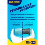 Ingrijire personala si Cosmetice - Manichiura si pedichiura - Pile cosmetice - Pila electrica Scholl Velvet Smooth cu Cristale de Diamant, 2 viteze, 2 rezerve incluse, albastru - Infinity.ro