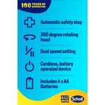 Ingrijire personala si Cosmetice - Manichiura si pedichiura - Pile cosmetice - Pila electrica Scholl Velvet Smooth cu Cristale de Diamant, 2 viteze, 2 rezerve incluse, albastru - Infinity.ro