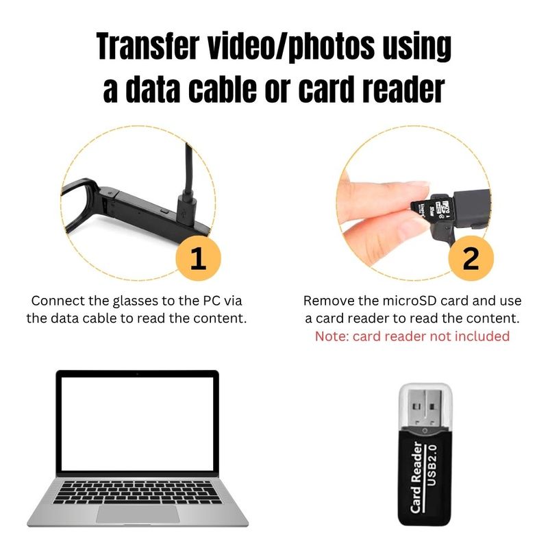 Laptop, Telefoane si Tablete - Wearables si gadgeturi - Gadgeturi - Dispozitive spionaj - Ochelari Spion cu Camera iUni G6, Full HD, Suport card microSD - Infinity.ro