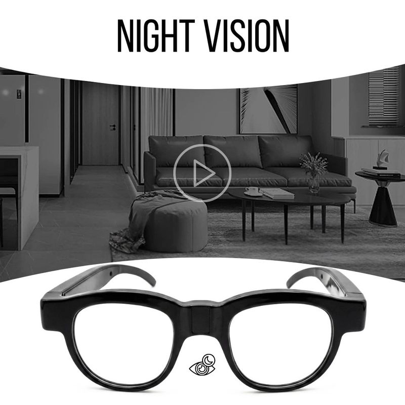 Laptop, Telefoane si Tablete - Wearables si gadgeturi - Gadgeturi - Dispozitive spionaj - Ochelari Spion cu Camera iUni G9, Full HD, Night Vision, Suport card microSD - Infinity.ro