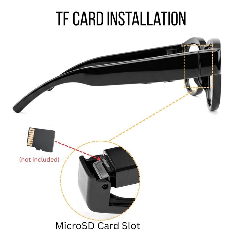 Laptop, Telefoane si Tablete - Wearables si gadgeturi - Gadgeturi - Dispozitive spionaj - Ochelari Spion cu Camera iUni G9, Full HD, Night Vision, Suport card microSD - Infinity.ro