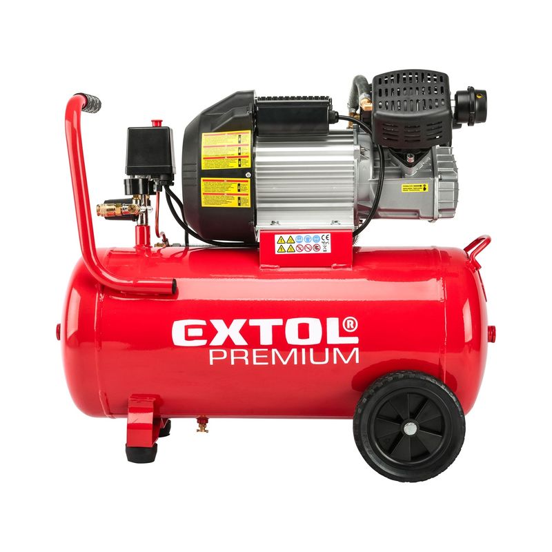 Casa si Gradina - Electrice - Echipamente electrice - Compresoare - Compresor aer lubrifiat, EXTOL PREMIUM, 8895320, 2200 W, 50 l - Infinity.ro
