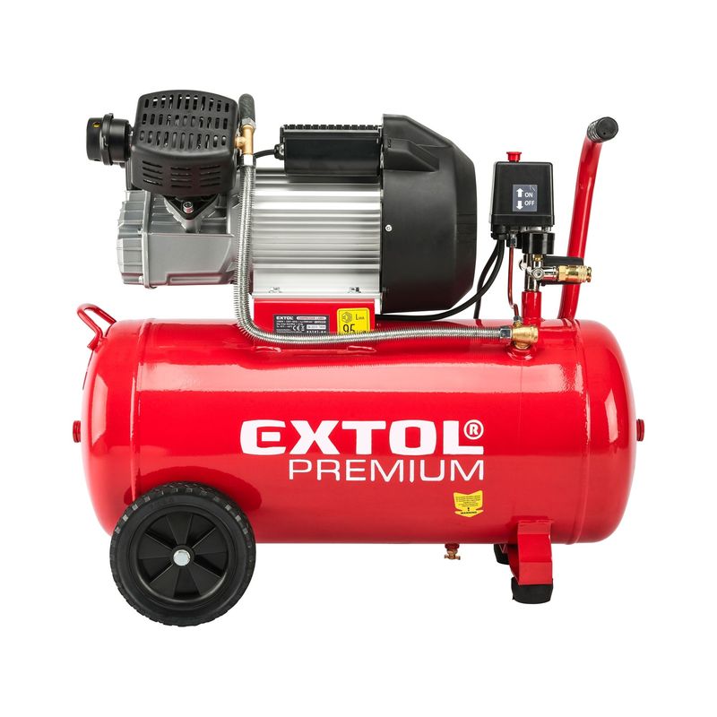 Casa si Gradina - Electrice - Echipamente electrice - Compresoare - Compresor aer lubrifiat, EXTOL PREMIUM, 8895320, 2200 W, 50 l - Infinity.ro