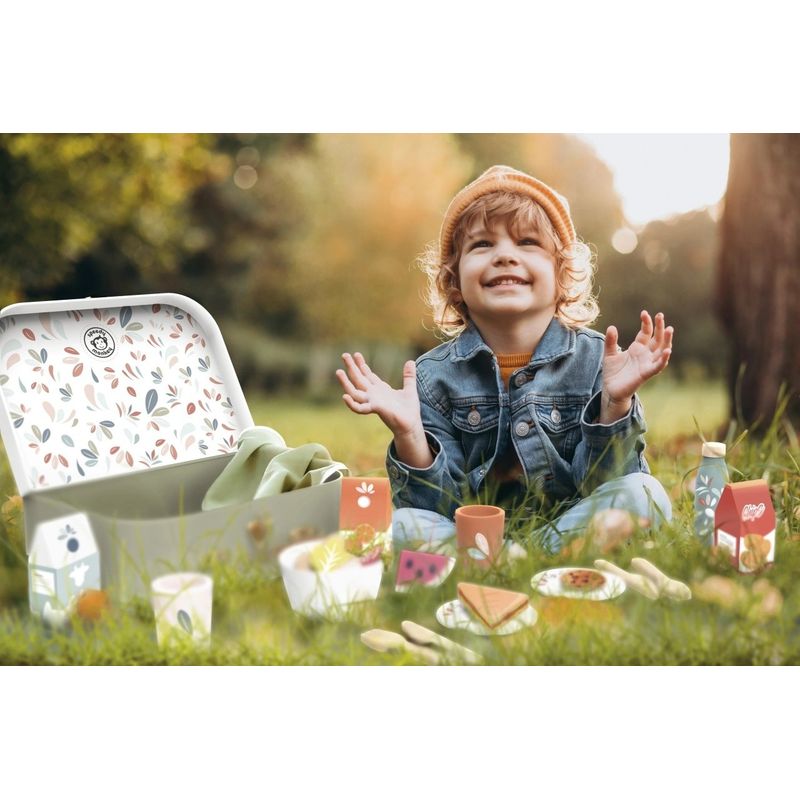 Jucarii, Copii si Bebe - Jucarii si jocuri - Jucarii de rol - Bucatarii copii - Set de picnic colorat, Speedy Monkey - Infinity.ro