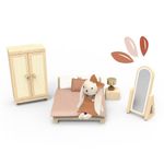 Jucarii, Copii si Bebe - Jucarii si jocuri - Papusi si accesorii - Casute de papusi si mobilier - Set mobilier dormitor pentru casa de papusi, Speedy Monkey - Infinity.ro