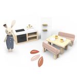 Jucarii, Copii si Bebe - Jucarii si jocuri - Papusi si accesorii - Casute de papusi si mobilier - Set mobilier bucatarie pentru casa de papusi, Speedy Monkey - Infinity.ro