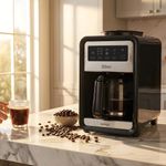 Electronice si Electrocasnice - Electrocasnice bucatarie - Preparare bauturi - Cafetiere - Cafetiera cu rasnita integrata Zilan ZLN9001, Ecran tactil, Capacitate 850 ml ( pana la 6 cesti ), Putere 640W - Infinity.ro